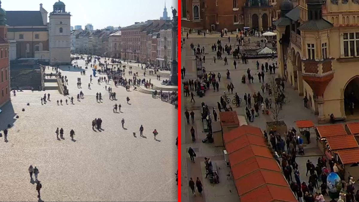 Tuż po 12:00 sprawdziliśmy, co słychać w Warszawie i Krakowie.