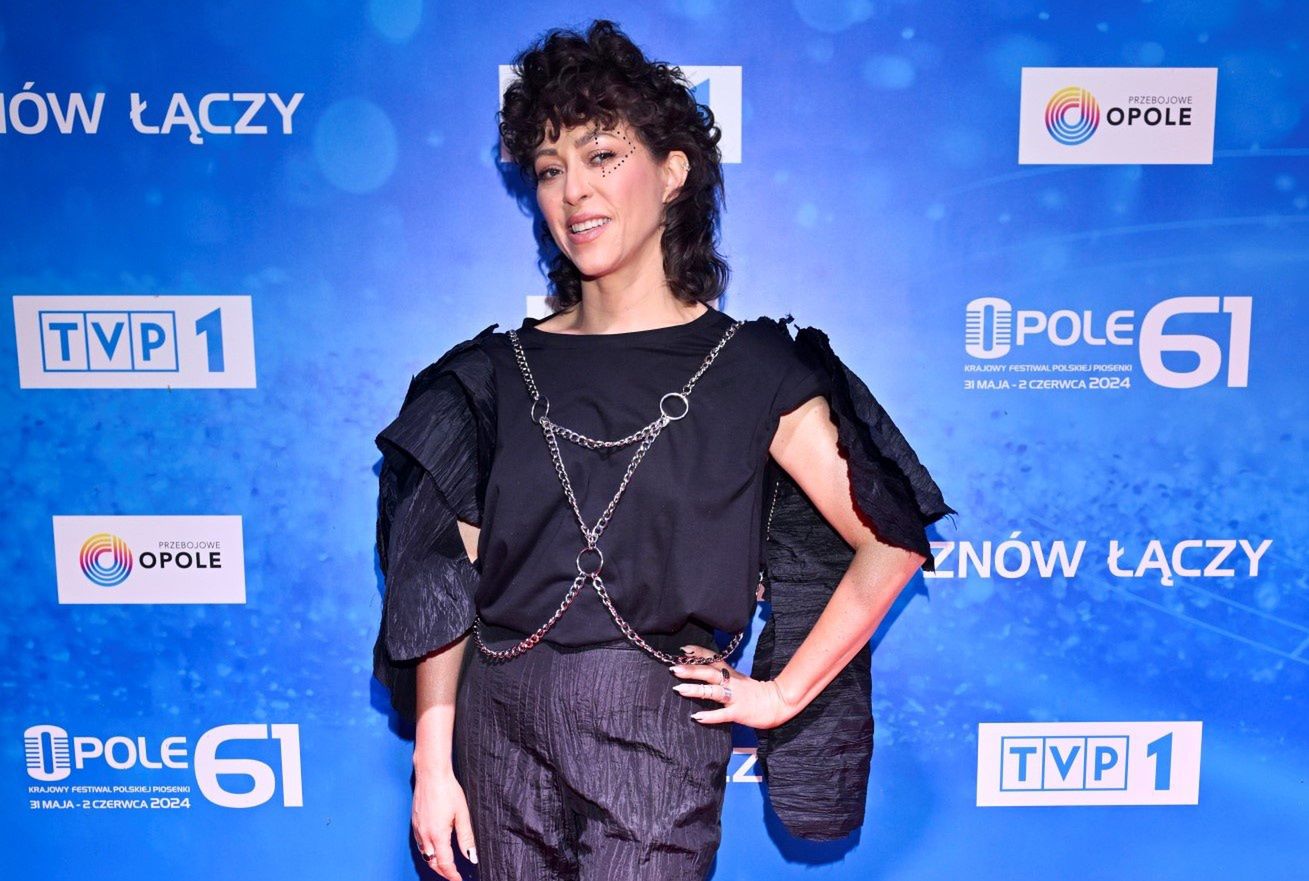Natalia Kukulska podczas festiwalu w Opolu