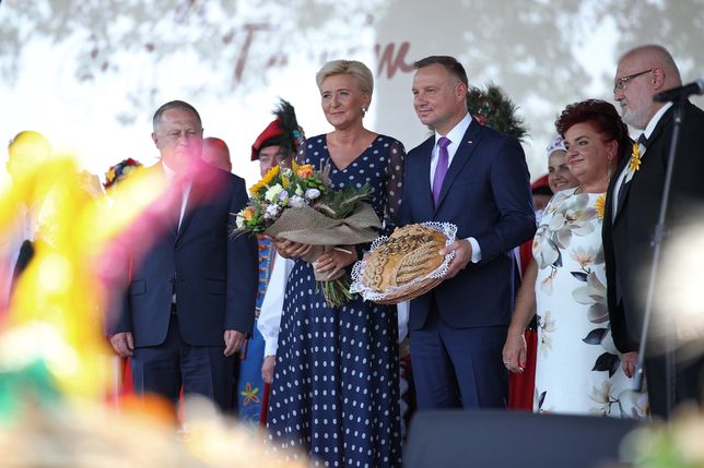 Andrzej Duda na dożynkach 