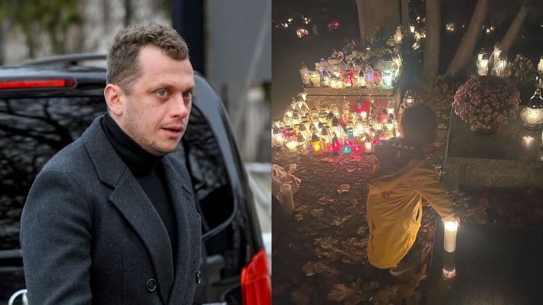 Wojciech Bojanowski odwiedził grób syna