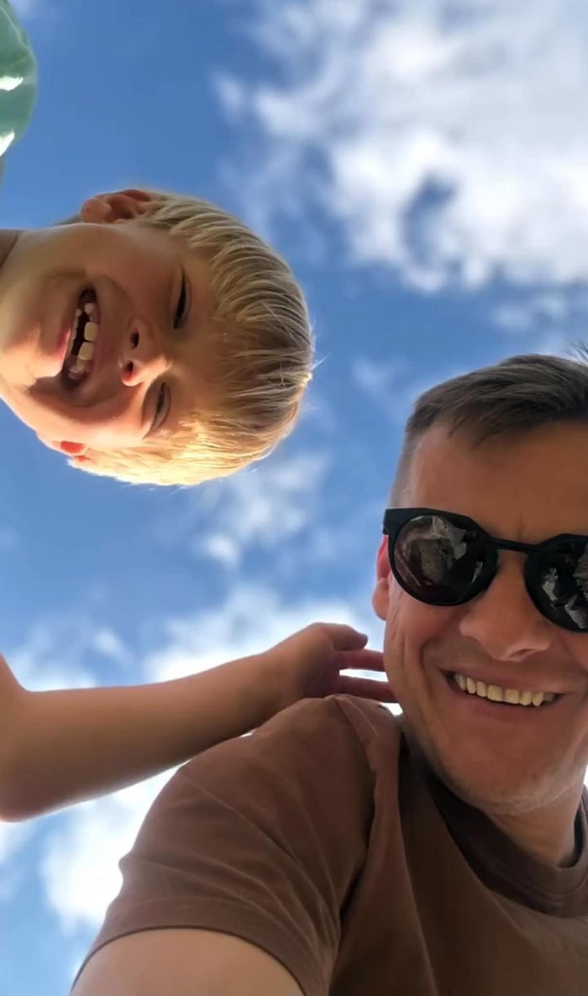 Marcin Mroczek pokazał ujęcia z synami