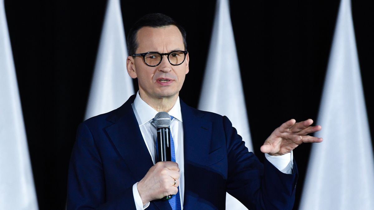 Warszawa, 04.03.2023. Premier Mateusz Morawiecki na Kongresie Programowym OdNowy RP w Hotelu Hilton Warsaw City w Warszawie, 4 bm. (aldg) PAP/Radek Pietruszka