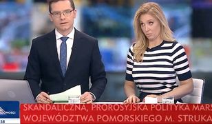 Sytuacja wymknęła się spod kontroli. Mina prowadzącej TVP Info mówi wszystko
