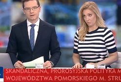 Sytuacja wymknęła się spod kontroli. Mina prowadzącej TVP Info mówi wszystko