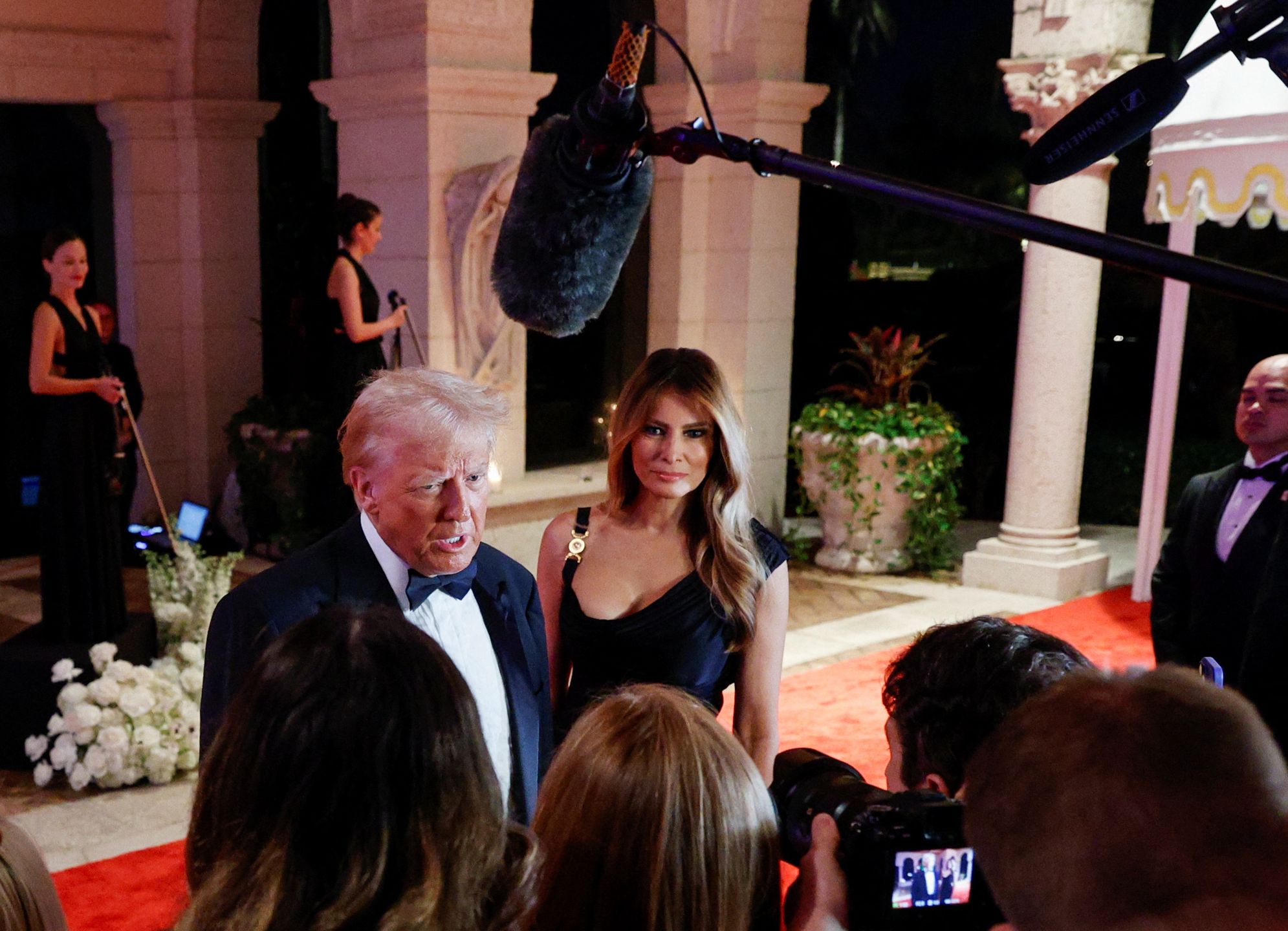 U.S. President-elect Donald Trump attends a New Year's Eve event at Mar-a-Lago in Palm Beach
U.S. President-elect Donald Trump, accompanied by his wife Melania, attends a New Year's Eve event at Mar-a-Lago in Palm Beach, Florida, U.S., December 31, 2024.,Image: 951173348, License: Rights-managed, Restrictions: , Model Release: no, Credit line: Marco Bello / Reuters / Forum
Marco Bello / Reuters / Forum
politics