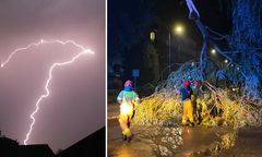 Działo się w nocy. Gwałtowne zjawiska atmosferyczne nad Polską