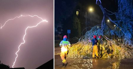 Działo się w nocy. Gwałtowne zjawiska atmosferyczne nad Polską