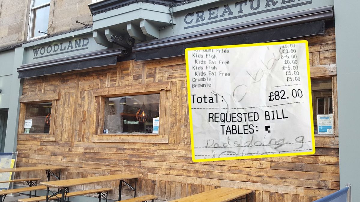 Kelnerzy znaleźli na paragonie dopisek od 4-latka