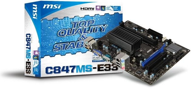 MSI C847MS-E33 płyta gł&oacute;wna zdjęcie opakowanie