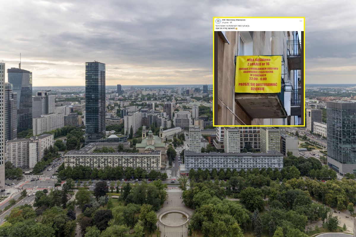 "Miła sąsiadko". Taki apel na Bielanach w Warszawie