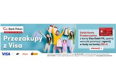 Nowa promocja Pekao: kody promocyjne do Biedronki, Allegro i 4F za założenie Konta Przekorzystnego z kartą wielowalutową Visa