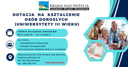 Dotacje na Uniwersytety III Wieku