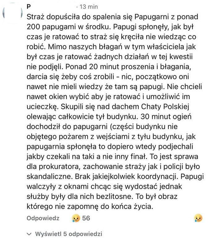 Świadkowie opisują akcję ratowniczą z ich perspektywy