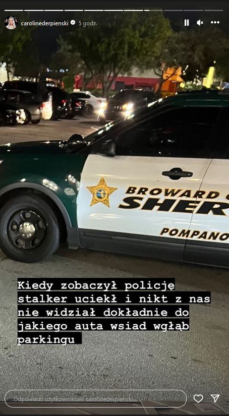Caroline Derpienski opowiada o ataku stalkera