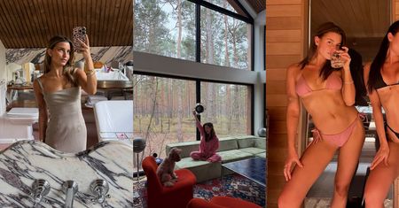 Tak wygląda LEŚNA CHATKA Julii Wieniawy: ogromne okna, marmurowa łazienka i sauna (WIDEO)