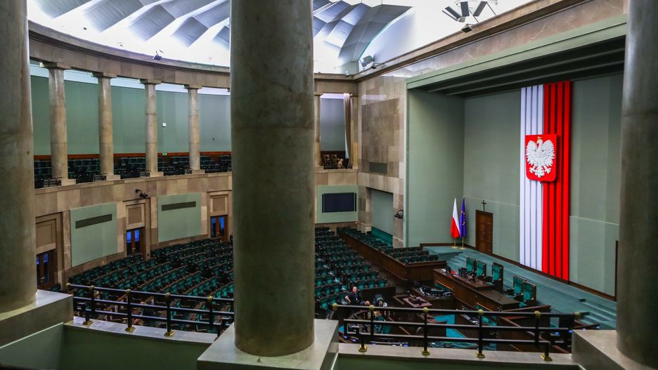 Reporter archiwum 2023 10
17.10.2023 Warszawa Ulica Wiejska Sejm Prace na sali plenarnej przed rozpoczeciem X kadencji Sejmu
fot. Adam Burakowski/REPORTER
Adam Burakowski/REPORTER