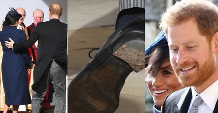 Wpadka księcia Harry'ego na ślubie Eugenii: Przyszedł w zniszczonym bucie! (FOTO)