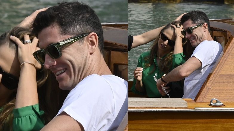 Anna Lewandowska i Robert Lewandowski NAMIĘTNIE CAŁUJĄ SIĘ na randce w Wenecji