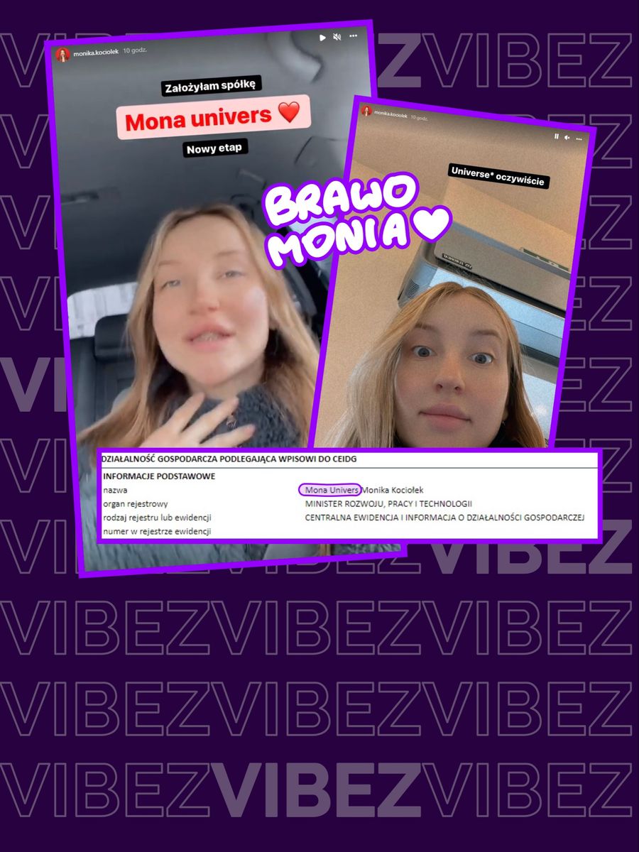 “Mona Univers”: Monika Kociołek źle nazwała swoją FIRMĘ XDD