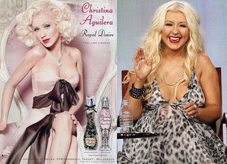 Retusz miesiąca? Aguilera w reklamie perfum...