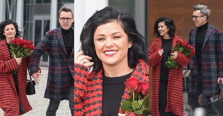Katarzyna Cichopek i Maciej Kurzajewski cali w skowronkach opuszczają TVP w święto zakochanych (ZDJĘCIA)