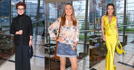 Gwiazdy na gali "Woman Power": Elegancka Jolanta Kwaśniewska, wydekoltowana Edyta Herbuś i Beata Pawlikowska w jeansowej mini (ZDJĘCIA)