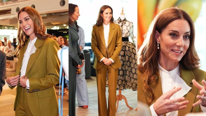 Kate Middleton w garniturze od Victorii Beckham