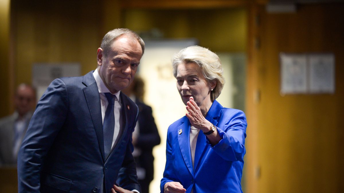 Donald Tusk, Ursula von der Leyen
Marcin Obara
polityk, polityka, premier, szczyt, ue, Unia Europejska, unijny, wizyta zagraniczna, w brukseli