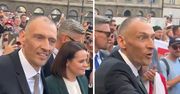 Manifestacja Białorusinów w Warszawie. Cichanouscy przywitani brawami