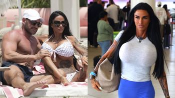 Katie Price i jej MONSTRUALNE piersi zameldowały się na lotnisku. Celebrytka ruszyła do Dubaju odwiedzić męża po wyjściu z aresztu (FOTO)