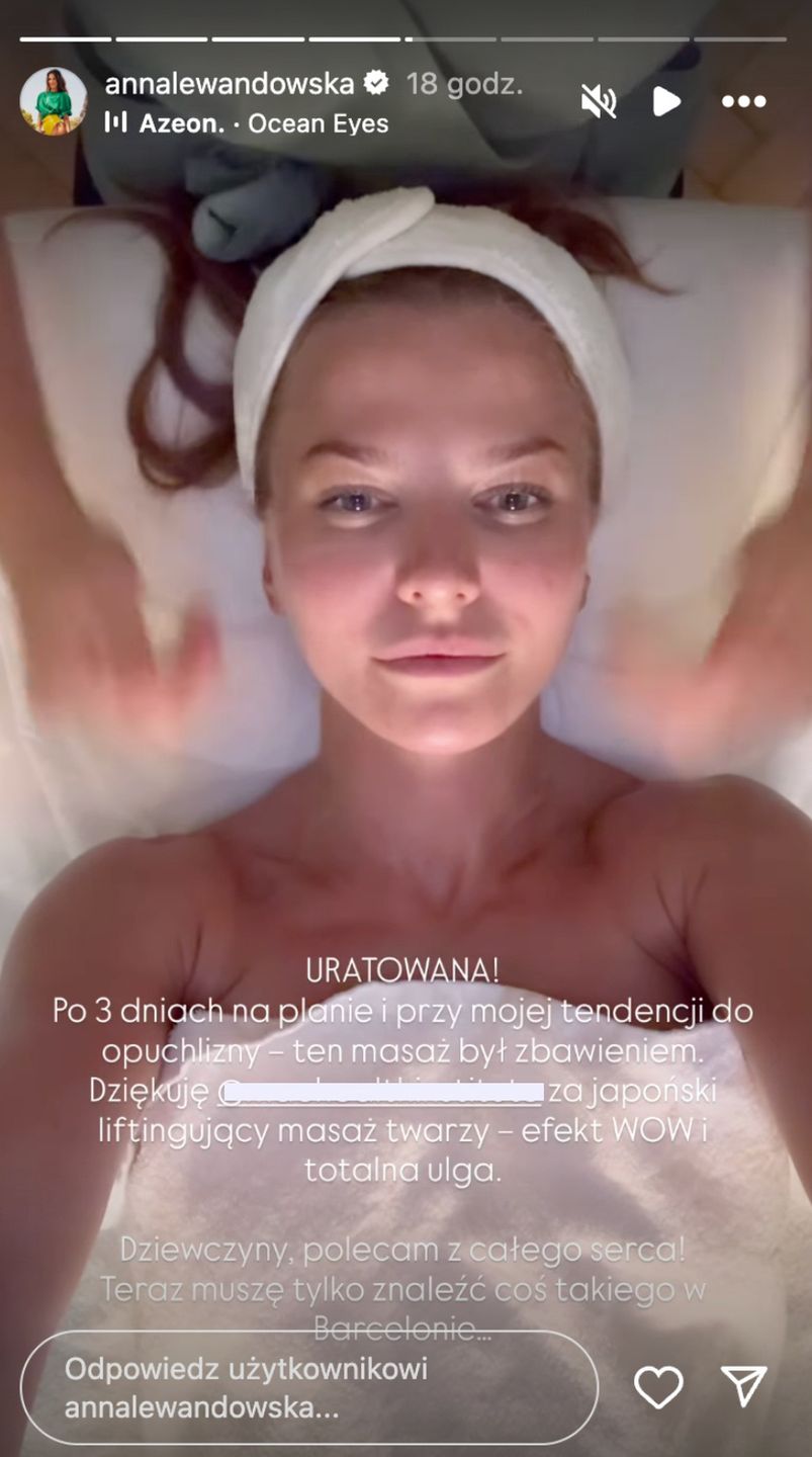 Anna Lewandowska pokazała chwilę relaksu