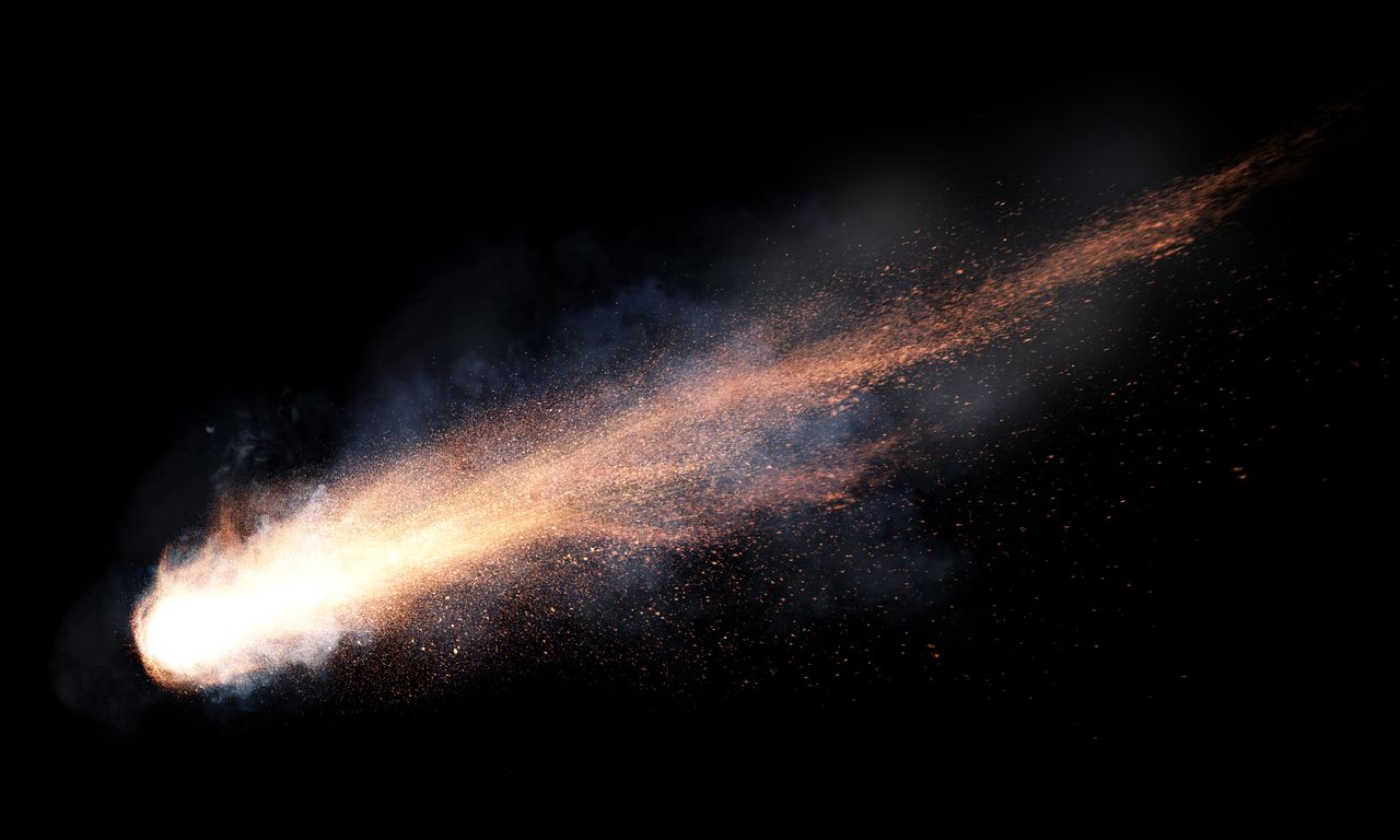 The "horned" comet has exploded again.