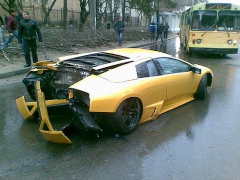 Z encyklopedii wypadków: Lamborghini Murcielago