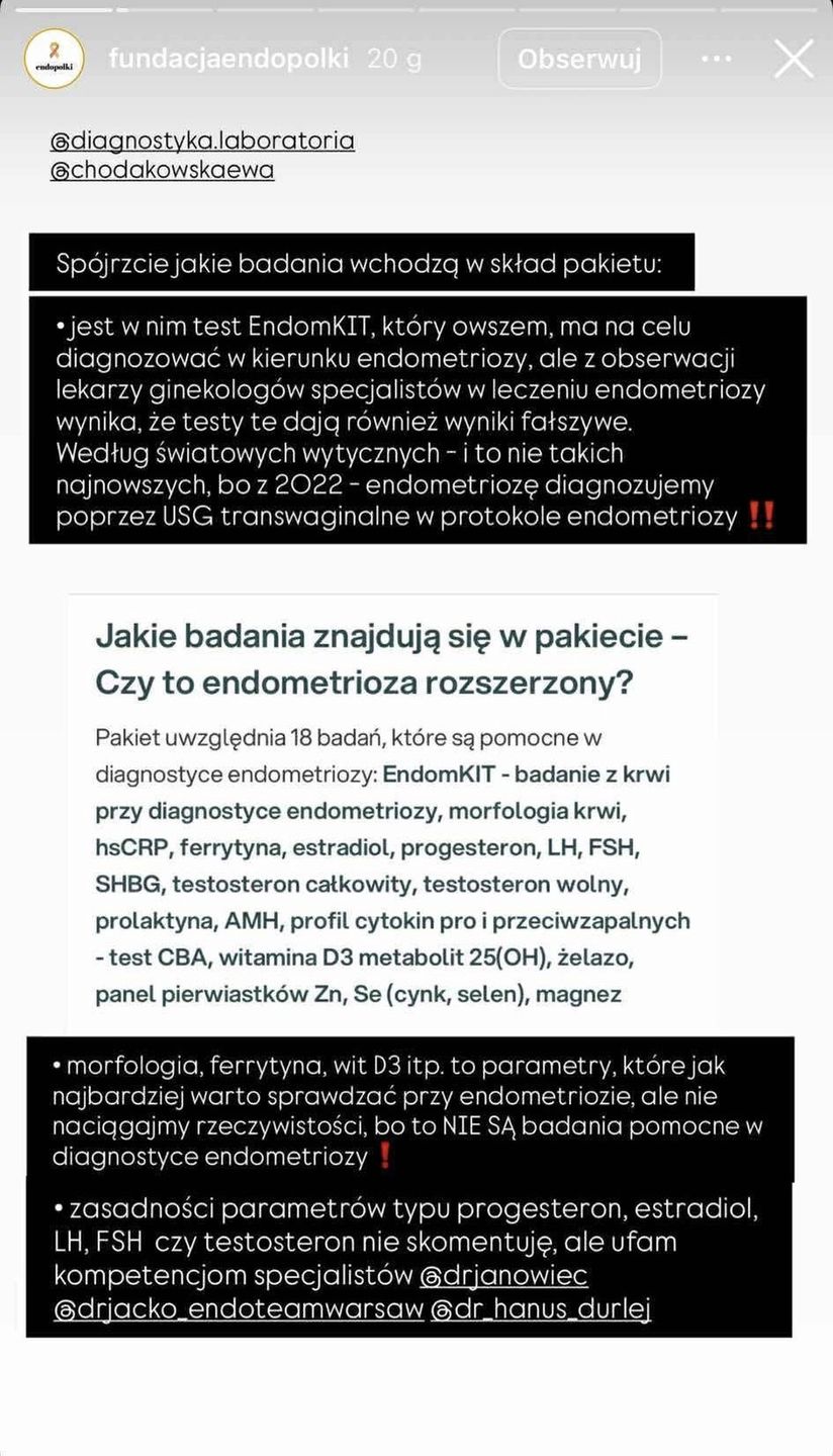 Specjaliści reagują na pakiet badań