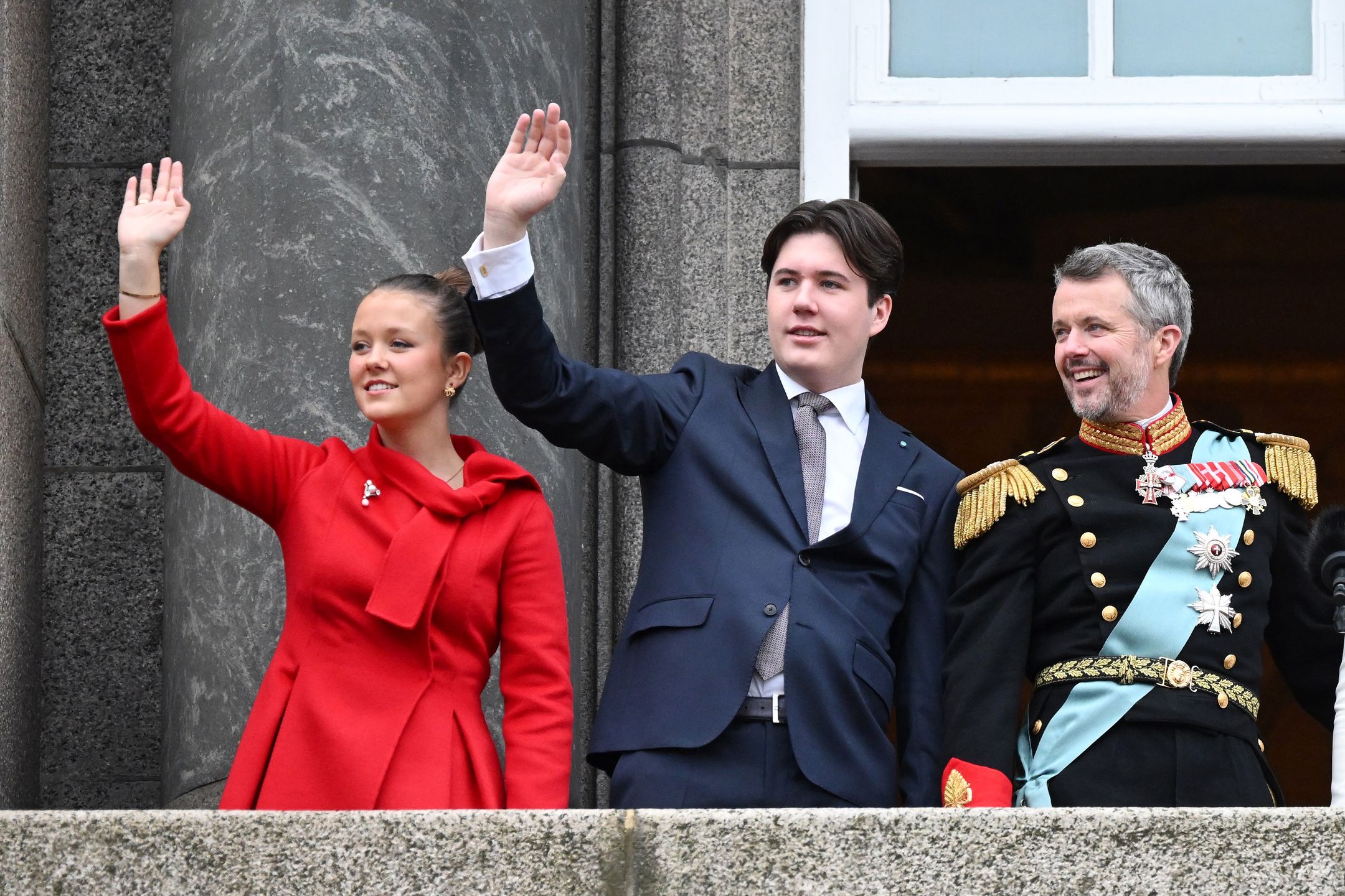 rincess Isabella, Crown Prince Christian and King Frederik X 