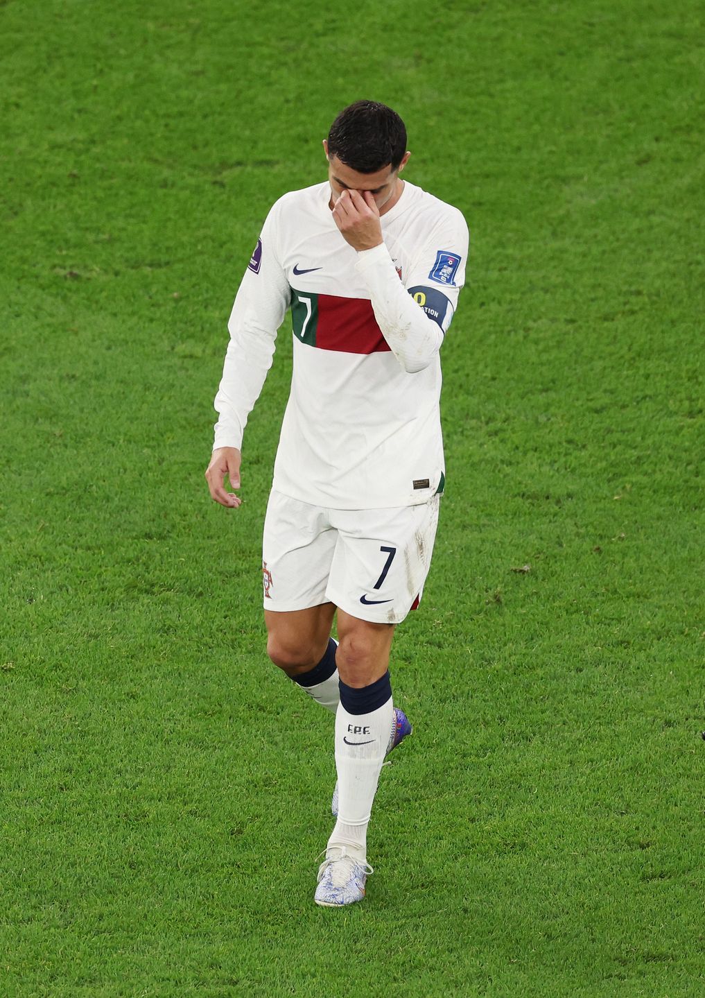 Cristiano Ronaldo płacze po odpadnięciu Portugalii z mundialu