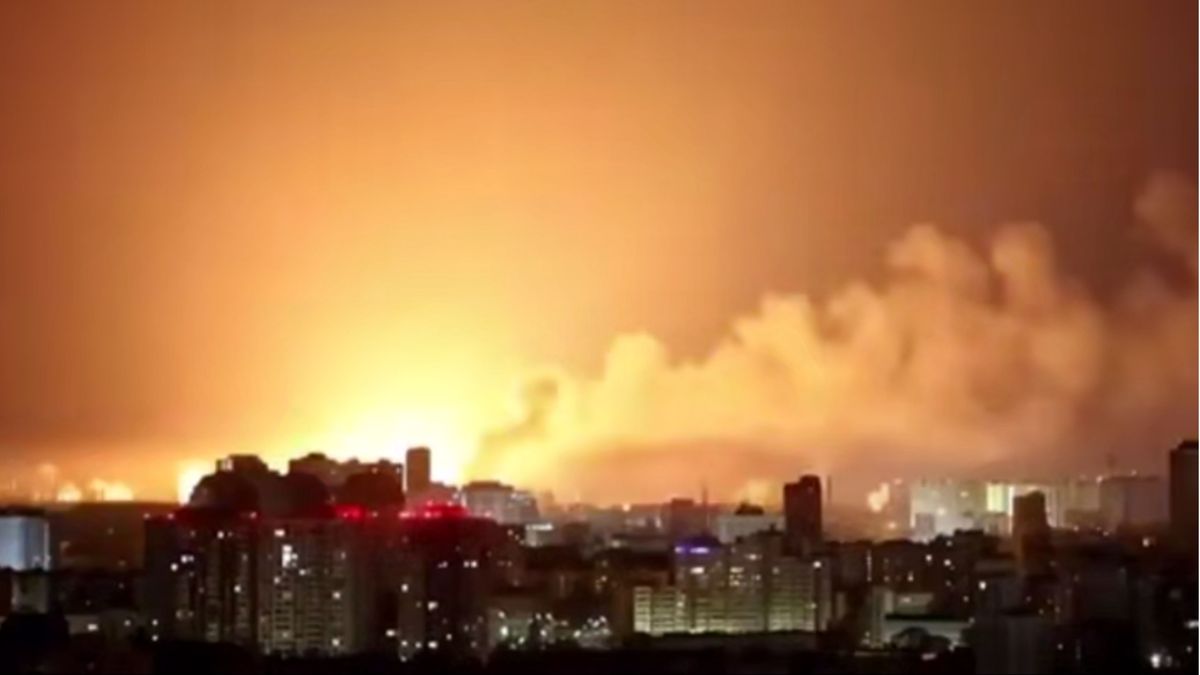 Zmasowany rosyjski atak na Kijów 