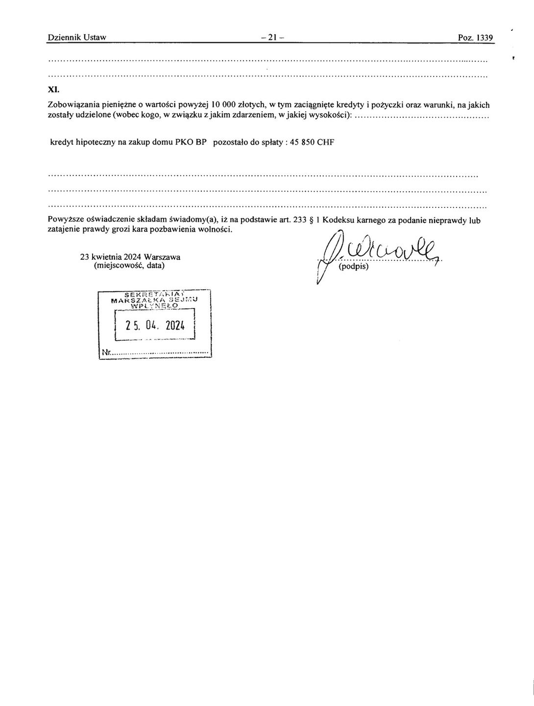 Zobacz całe oświadczenie posła Dariusza Wieczorka