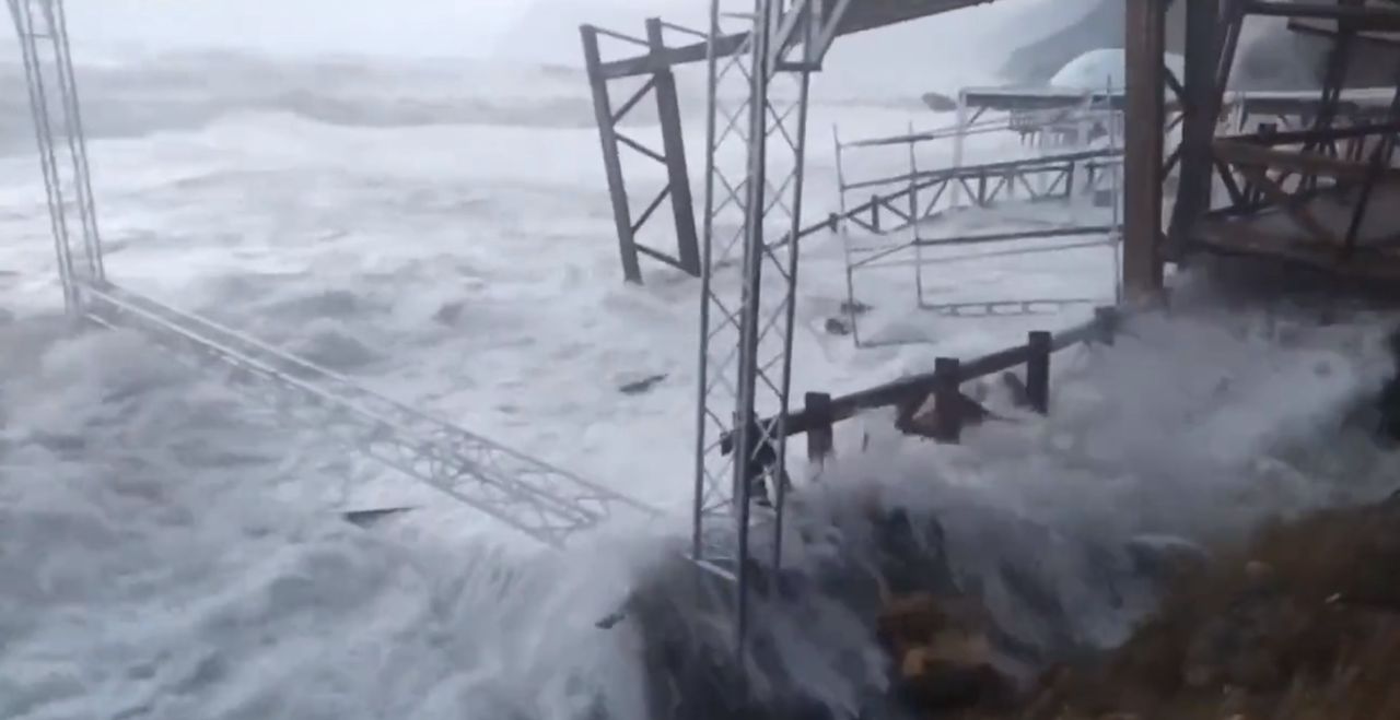 Storm off the coast of Crimea