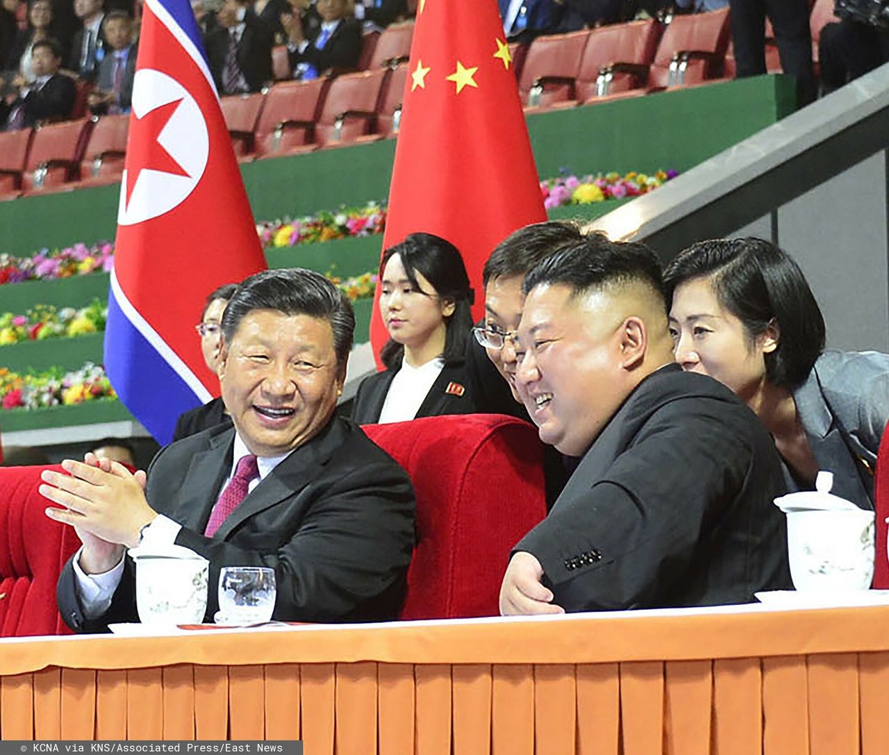 Xi Jinping and Kim Jong Un, leaders of China and North Korea