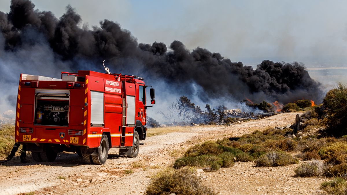  Wielkie pożary w okolicach Limassol na Cyprze