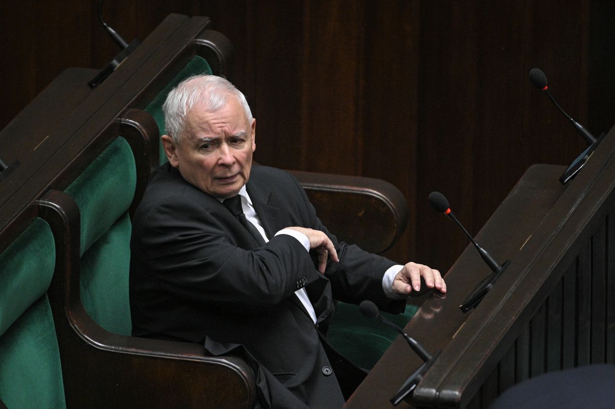 Prezes PiS Jarosław Kaczyński