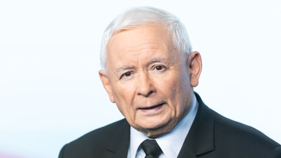 Jaroslaw Kaczynski, the leader of the right-wing Law and Justice (PiS) party, is speaking during a press conference in Warsaw, Poland, on September 05, 2024 (Photo by Foto Olimpik/NurPhoto via Getty Images)
