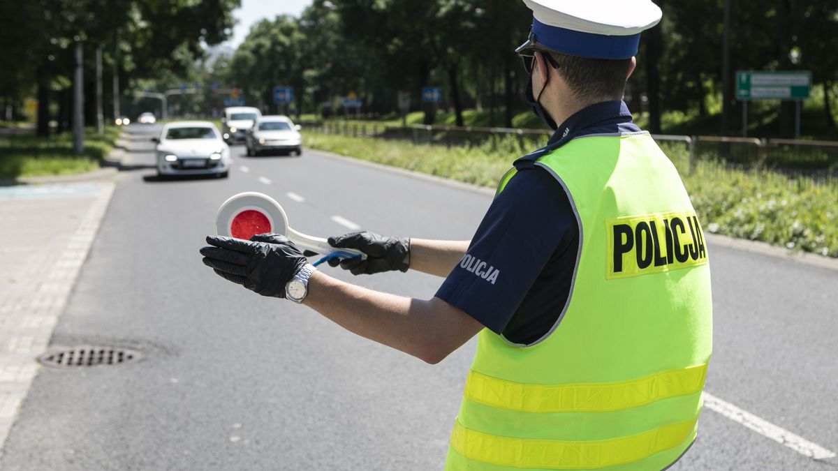 Policja drogówka kontrola zatrzymanie