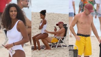 Rozmarzony Vincent Cassel fotografuje pośladki młodszej o 31 lat żony na plaży w Brazylii (ZDJĘCIA)