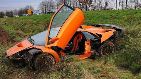 Wypadek Lamborghini Diablo GT