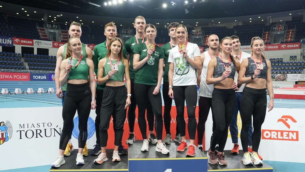 podium Halowe Mistrzostwa Polski