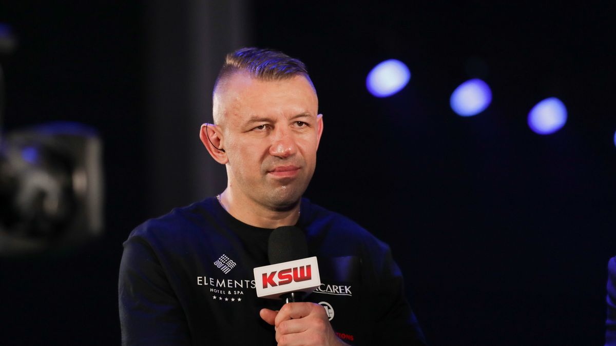 GLIWICE, POLAND - 2024/01/27: Tomasz Adamek of Poland seen during XTB KSW EPIC Media Training at Arena Gliwice. (Photo by Grzegorz Wajda/SOPA Images/LightRocket via Getty Images)