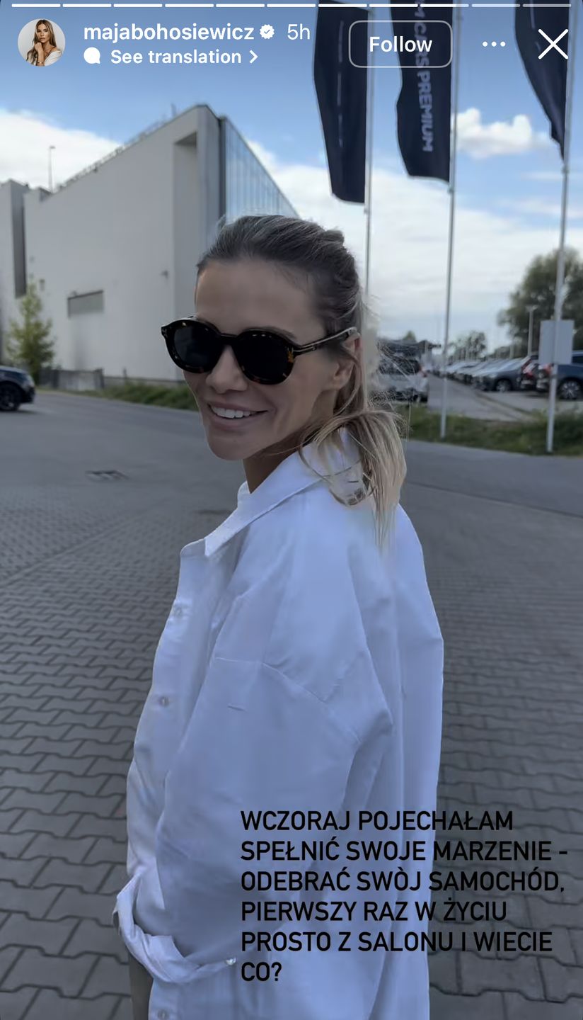 Maja Bohosiewicz przeżywa zakup nowego samochodu