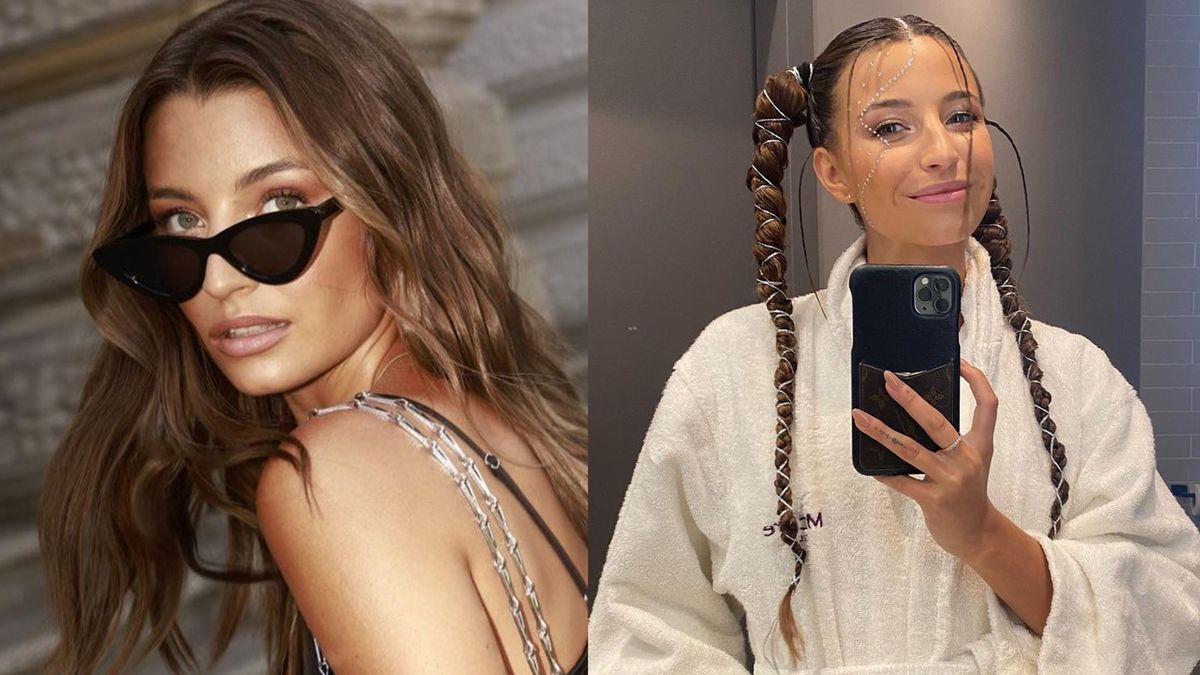 Julia Wieniawa pozuje w Madrycie z torebką Chanel na ramieniu